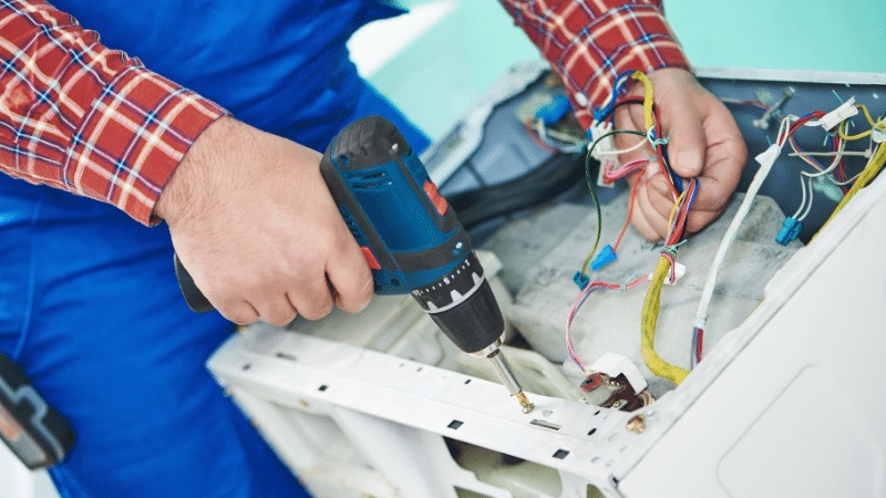 Çekmeköy İmmergas İmmergas çamaşır makinesi kart tamiri – Su almama arızası orijinal parça ile giderildi. - Teknik servis örneği